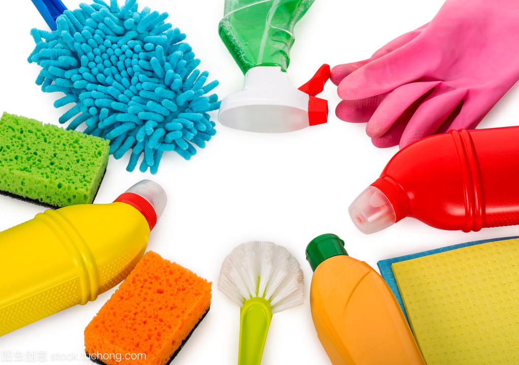 清潔與美發用品 頂視圖下的專業一覽